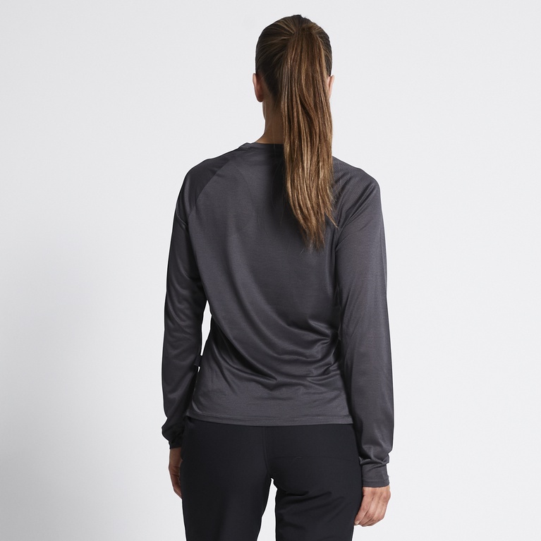 Lightweight longsleeve "Edet"  Black melange